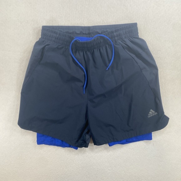 adidas Other - Adidas HIIT Spin 2 In 1 Shorts Gym Sports Legend Ink HR3771 Mens Sz Large S3